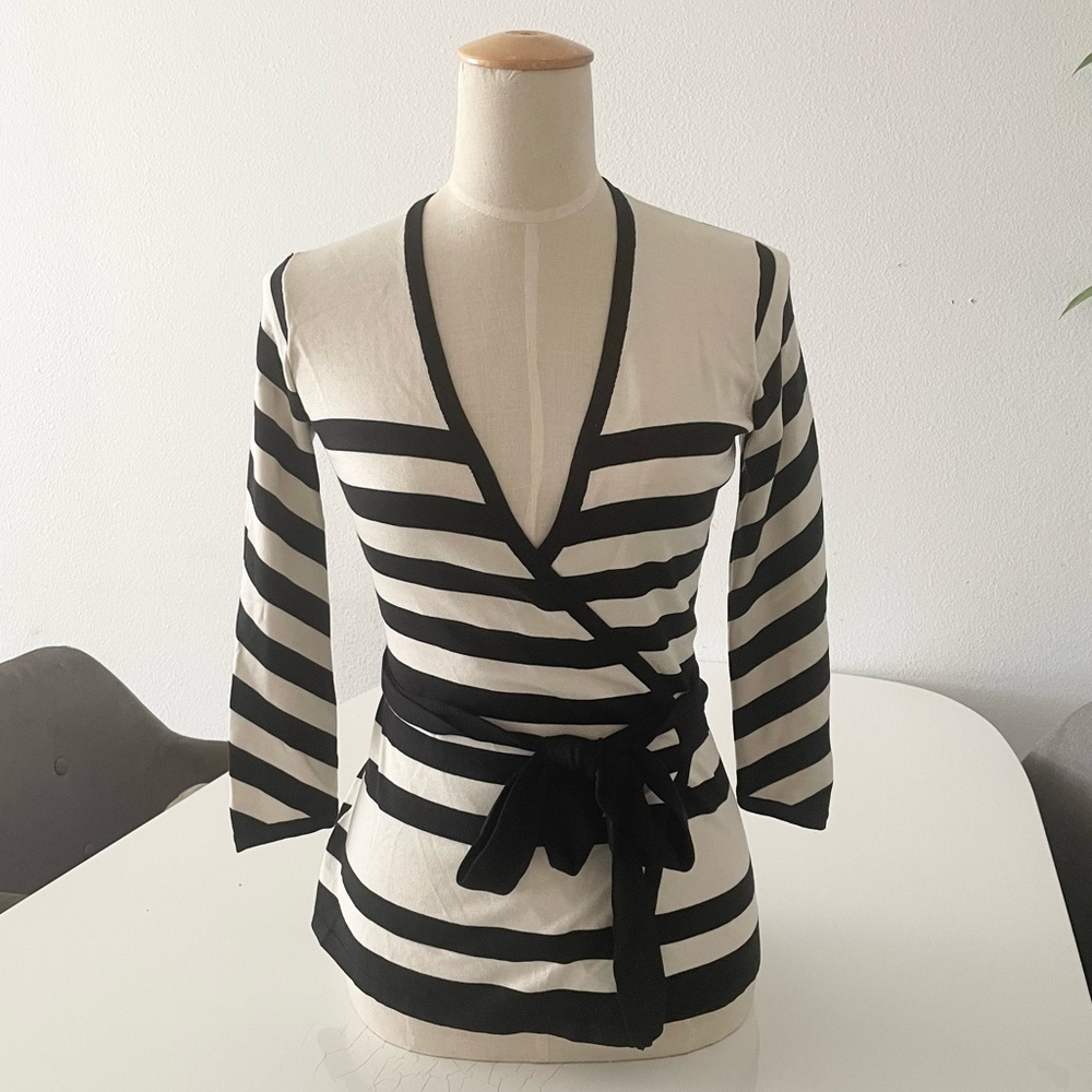Diane Von Furstenberg Ballerina Two Stripe Wrap BALLERINA WRAP